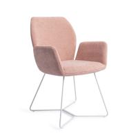 Jesper Home Eetkamerstoel 'Misaki' Beehive White, kleur Anemone