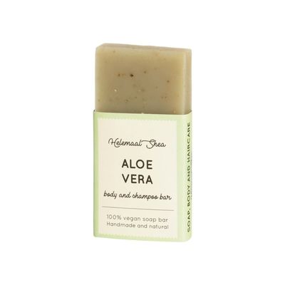 HelemaalShea Aloë Vera Haar & Body Zeep - Mini / Tester HelemaalShea Aloë Vera Haar & Body Zeep - Mini / Tester