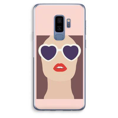 Red lips: Samsung Galaxy S9 Plus Transparant Hoesje