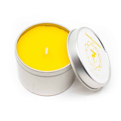 Natuurlijke Geurkaars in blik 3e Chakra - Musk