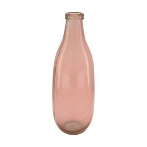 DKNC - Vaas Greensboro - Gerecycled glas - 25x25x75cm - Roze