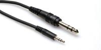 Hosa Technology CMS-105 audio kabel 1,52 m 3.5mm 6.35mm TRS Zwart - thumbnail