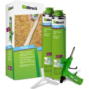 Illbruck PU700 Steen- en houtlijm startersset | 880 ML - PU700340019