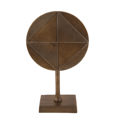 Decoratie op voet Ricco klein vintage brons Decoratie op voet Ricco klein vintage brons