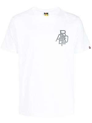 A BATHING APE® t-shirt en coton à logo imprimé - Blanc