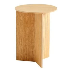 HAY Slit Table Wood Round Bijzettafel -  Ø 35 cm - Oak
