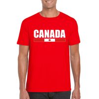 Rood Canada supporter t-shirt voor heren