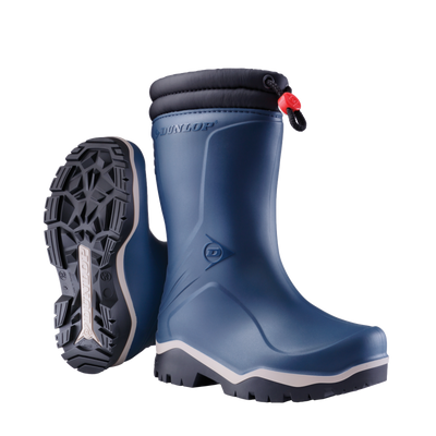 Dunlop K354061 Blizzard Kinderlaars gevoerd PVC Blauw/Grijs/Zwart - Maat 34 - 00.032.004.34