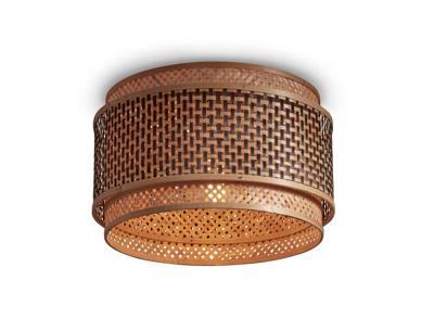 Plafondlamp Bhutan bamboe - L