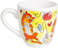 Blond Amsterdam minimok aardewerk cat lover 8x8.5cm multi