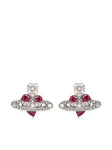 Vivienne Westwood puces d'oreilles New Diamante Heart - Argent