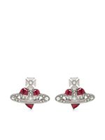 Vivienne Westwood puces d'oreilles New Diamante Heart - Argent - thumbnail