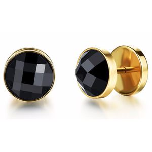 Mendes Jewelry Stud oorbellen Zircon Gold