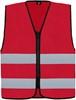 Korntex KX217 Hi-Vis Safety Vest Cologne With Front Zipper - Red - 5XL