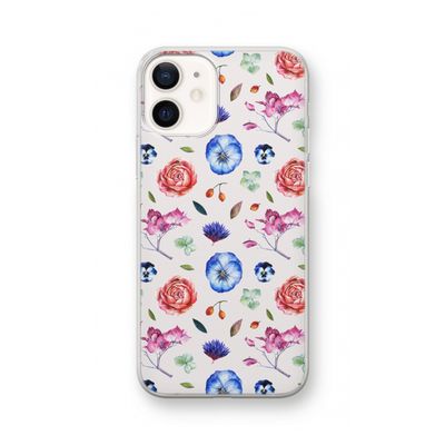 Bloemetjes: iPhone 12 Transparant Hoesje