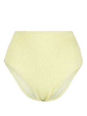 Nanushka bas de bikini texturé à taille haute - Jaune