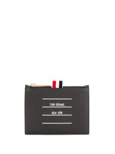 Thom Browne porte-cartes Paper Label - Gris