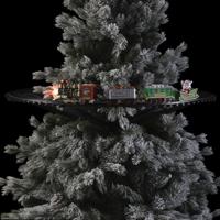 Kerstboom trein - rijdend - 23-delig - met licht en muziek - kersttrein - batterijen