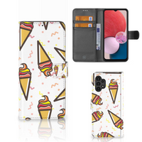 Samsung Galaxy A13 (4G) Book Cover Icecream - thumbnail