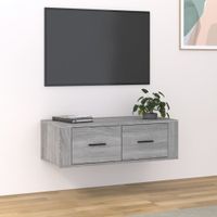 Tv-hangmeubel 80x36x25 cm bewerkt hout grijs sonoma eikenkleur