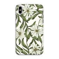 Wit bloemenpatroon: iPhone XS Tough Case