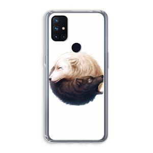 Yin Yang Wolves: OnePlus Nord N10 5G Transparant Hoesje