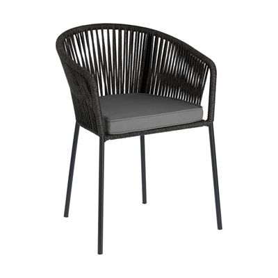 Kave Home Yanet tuinstoel Zwart