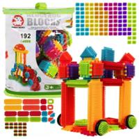 Kruzzel Bouwblokken - 192 stuks - multi color - ABS materiaal - constructies maken