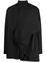 SONGZIO chemise Drape en coton - Noir