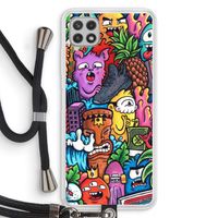 Vexx Mixtape: Samsung Galaxy A22 4G Transparant Hoesje met koord