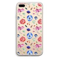 Bloemetjes: iPhone 7 Plus Transparant Hoesje