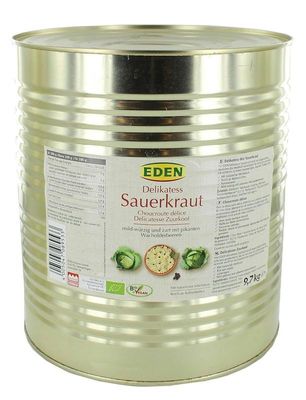 Eden Zuurkool in blik bio (9700 gr)
