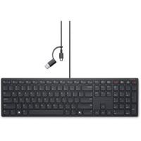 DELL KB525C toetsenbord Kantoor USB AZERTY Belgisch Zwart