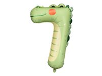 Folieballon Krokodil Cijfer 7 (81cm)