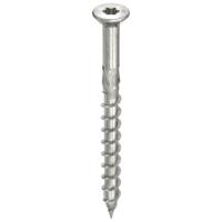 HECO TOPIX-plus vlonderschroeven - platkop RVS A2 - 5x80 mm - Torx T-20 (HD20) - deeldraad - 200 st