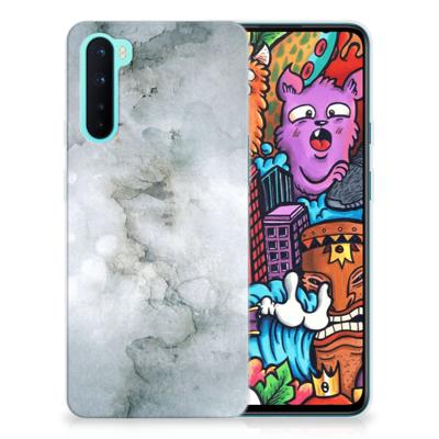 Smartphone hoesje OnePlus Nord Painting Grey Smartphone hoesje OnePlus Nord Painting Grey