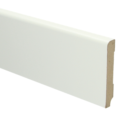 MDF Koloniale plint 90x15 voorgelakt RAL9010 - lengte 240cm