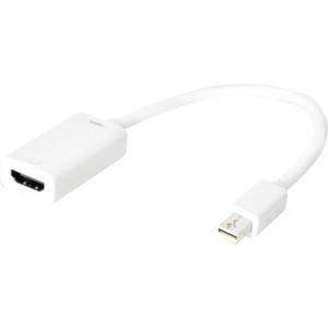 LogiLink CV0036B video kabel adapter 0,15 m Mini DisplayPort HDMI Type A (Standaard) Wit