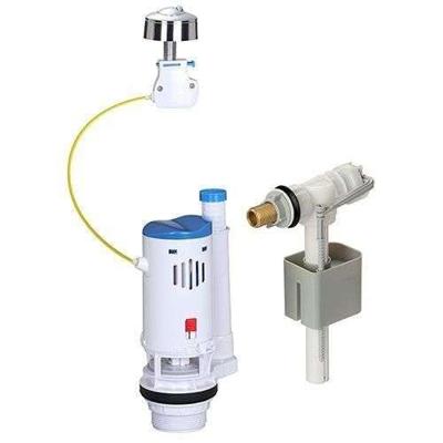 Toiletspoelset - NOVOBAIN - Met mechanisme en kraan - Doorstroom 3/6L - Verstelbare hoogte (250 tot 510 mm) - Inclusief accessoires