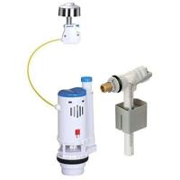 Toiletspoelset - NOVOBAIN - Met mechanisme en kraan - Doorstroom 3/6L - Verstelbare hoogte (250 tot 510 mm) - Inclusief accessoires