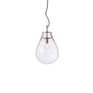 Bomma Tim Small Hanglamp - Transparant - Koper