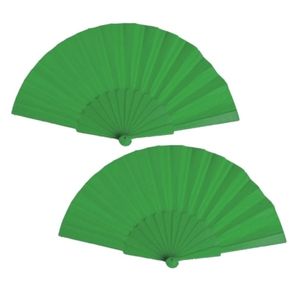 10x stuks spaanse Handwaaier groen 23 cm