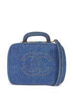 CHANEL Pre-Owned sac à main Vanity à logo CC (1997) - Bleu