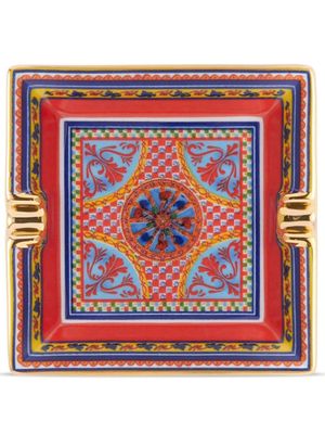 Dolce & Gabbana cendrier en porcelaine à motif contrastant - Rouge