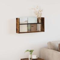 Tijdschrift Rek Gerookt eiken 60 x 12 x 30 cm Bewerkt hout