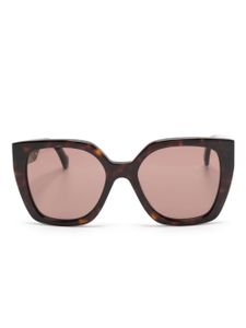 Gucci Eyewear lunettes de soleil à monture oversize - Marron