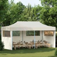 Partytent pop-up inklapbaar 3x6 m crème