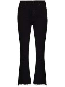 MOTHER jean The Insider Crop Step Fray - Noir