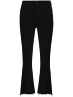 MOTHER jean The Insider Crop Step Fray - Noir