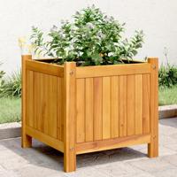 VidaXL Plantenbak met voering 42x42x40 cm massief acaciahout